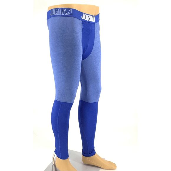 📦 NEW Mens Small NIKE JORDAN Compression Training Tights Pants Blue AO9223-493 - Picture 4 of 5